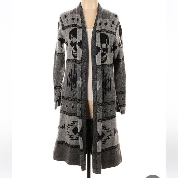 New Skull Cashmere Willa Wool & Cashmere Cardigan Large - Picture 2 of 13